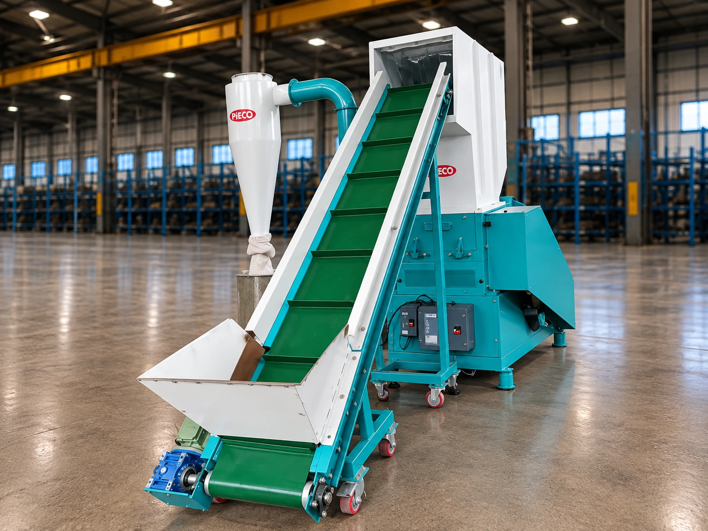Granulator with Conveyor